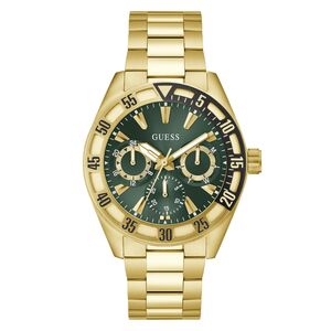 Guess Herren Uhr Armbanduhr Letterman GW0904G2 Edelstahl gold