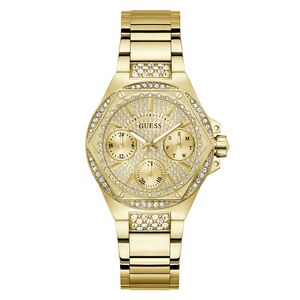 Guess Damen Uhr Armbanduhr Envy GW0878L2 Edelstahl gold