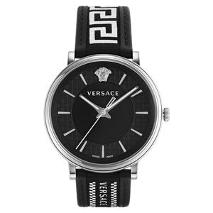 Versace Herren Uhr Armbanduhr V-Circle VE5A01321 Leder