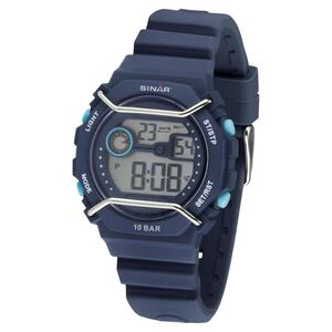 SINAR Jugenduhr Armbanduhr Digital Quarz Jungen Silikonband XE-69-2 Blau
