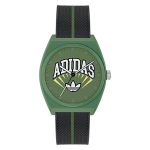 Adidas Unisex Uhr PROJECT TWO Kunststoff grn schwarz AOST25036
