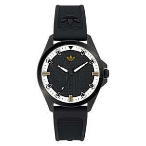 Adidas Unisex Uhr ICONIC ONE Silikon schwarz AOFH25001