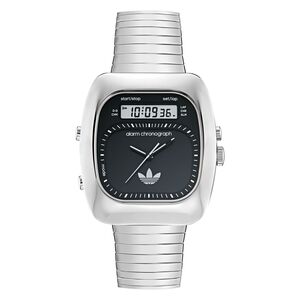 Adidas Unisex Uhr Analaog Digital Retro Wave Three Edelstahl AOSY25013