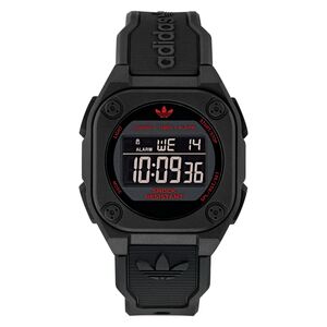Adidas Unisex Uhr DIGITAL Silikon schwarz AOST25029