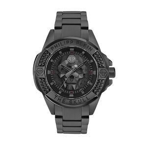 Philipp Plein Herren Uhr Analog Quarz THE $KULL PWAAA3025 Edelstahl
