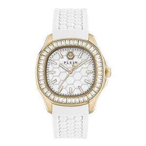 Philipp Plein Damen Uhr Analog Quarz THE $PECTRE LADY PWTAA0924 Silikon