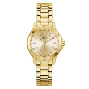 Guess Damen Uhr Armbanduhr MIST GW0948L2 Edelstahl gold