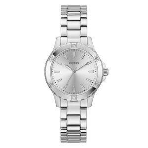 Guess Damen Uhr Armbanduhr MIST GW0948L6 Edelstahl silber