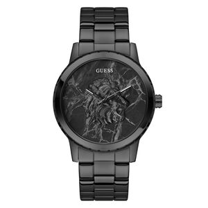 Guess Herren Uhr Armbanduhr MONARCH GW0958G3 Edelstahl schwarz