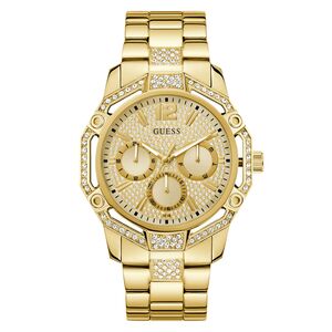 Guess Herren Uhr Armbanduhr REGAL GW0990G2 Edelstahl gold