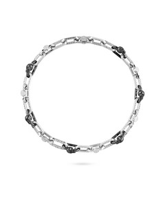 Philipp Plein Herren Kette Halskette Edelstahl silber Gun PLEIN EDGE PJPEA15NU