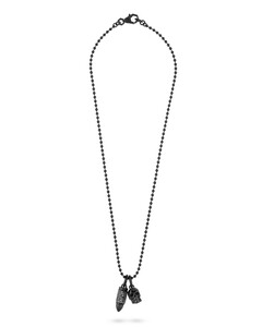 Philipp Plein Herren Kette Halskette Edelstahl schwarz PLEIN BULLET PJGGA02NU
