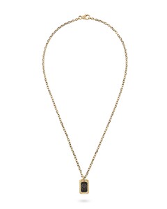 Philipp Plein Herren Kette Halskette Edelstahl IP Gold PLEIN TAG PJ0AA18NU