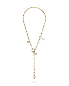 Philipp Plein Damen Kette Halskette Edelstahl IP Gold RHAPSODY PJ8EA10NU