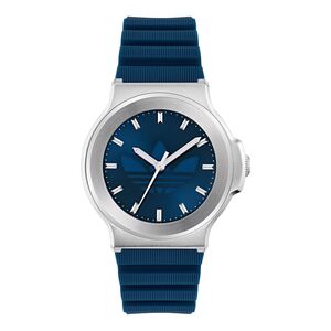 Adidas Unisex Uhr EXPRESSION THREE Silikon blau AOFH25502