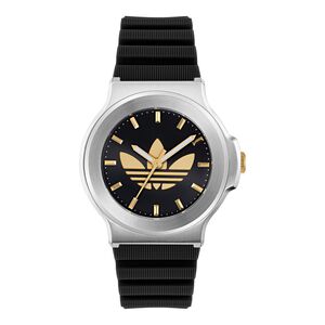 Adidas Unisex Uhr EXPRESSION THREE Silikon schwarz AOFH25503