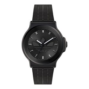 Adidas Unisex Uhr EXPRESSION THREE Edelstahl schwarz AOFH25504
