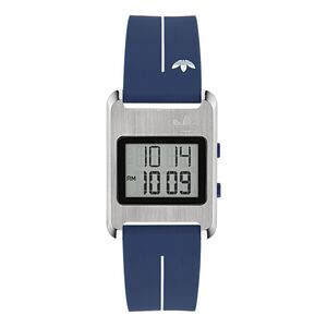 Adidas Unisex DIGITAL Uhr RETRO POP THREE Silikon blau AOST25533