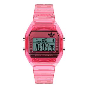 Adidas Unisex Uhr DIGITAL TWO CRYSTAL Silikon pink AOST25540
