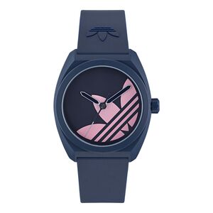 Adidas Unisex Uhr PROJECT THREE Kunststoff blau AOST25545
