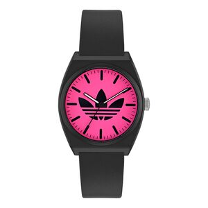 Adidas Unisex Uhr PROJECT TWO Kunststoff schwarz AOST25548