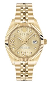 Philipp Plein Damen Uhr Analog Quarz DATE SUPERLATIVE PWYFA0425 Edelstahl