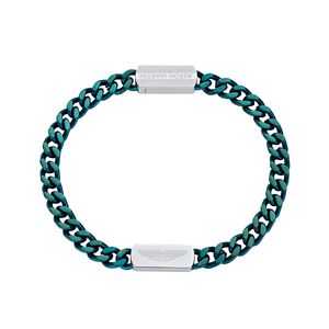 ASTON MARTIN Herren Armband Armkette Edelstahl Gr�n AML ICON MJIUF5BL5