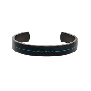 ASTON MARTIN Herren Armband Armreif Edelstahl Emaille schwarz AML ICON MJITF5BL0