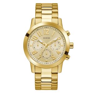 Guess Herren Uhr Armbanduhr PARKER GW1006G2 Edelstahl gold