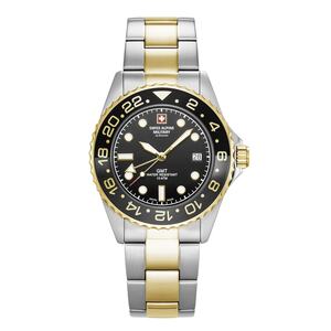 Swiss Alpine Military Herren Uhr Analog Quarz 7052.1142SAM Edelstahl