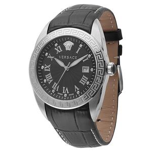 Versace Herren Uhr Armbanduhr Edelstahl V-Sport VFE120015 Leder