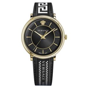 Versace Herren Uhr Armbanduhr V-Circle VE5A01921 Leder