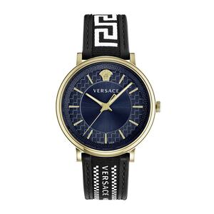 Versace Herren Uhr Armbanduhr V-Circle VE5A01821 Leder
