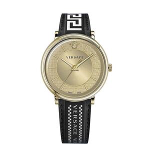Versace Herren Uhr Armbanduhr V-Circle VE5A02121 Leder