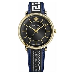 Versace Herren Uhr Armbanduhr V-Circle VE5A01521 Leder
