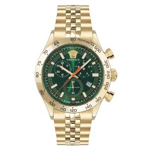 Versace Herren Uhr Armbanduhr Chronograph Edelstahl Hellenyium VE2U01225