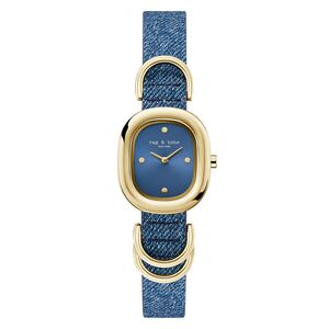 rag & bone Damen Analog Quarz Uhr Armbanduhr Rory RBL250018 Textil