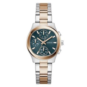 Guess Damen Uhr Armbanduhr BIRDIE GW1031L5 Edelstahl bicolor