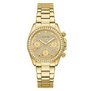 Guess Damen Uhr Armbanduhr VICTORIA GW1037L2 Edelstahl gold