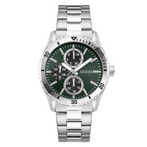 Guess Herren Uhr Armbanduhr VELOCITY GW1061G1 Edelstahl silber