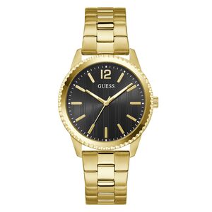 Guess Herren Uhr Armbanduhr CHIP GW1062G2 Edelstahl gold