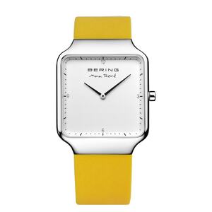 Bering Damen Uhr Armbanduhr Max Ren�  Ultra Slim - 15832-700-1-gelb Silikon