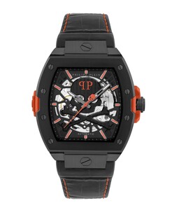 Philipp Plein Herren Uhr Automatik THE $KELETON 2.0 PWJFA1326 Leder