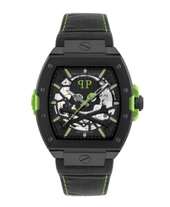 Philipp Plein Herren Uhr Automatik THE $KELETON 2.0 PWJFA1426 Leder