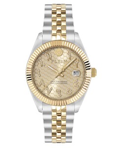 Philipp Plein Damen Uhr Analog Quarz DATE SUPERLATIVE PWYFA0526 Edelstahl