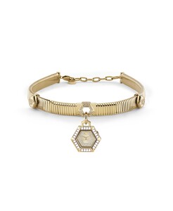 Philipp Plein Damen Uhr Kettenuhr Analog Quarz $NAKE HEXAGON PW3GA0226