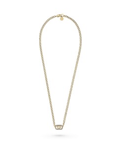 Philipp Plein Damen Kette Halskette Edelstahl IP Gold PLEIN LETTERING PJ1AA35NU