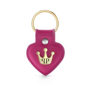 Philipp Plein Schl�sselanh�nger Edelstahl gold Leder rot PPGW125