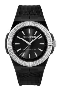 Plein Sport Unisex Uhr Analog Quarz LASERSTRIKE Schwarz PSFGA0626 Silikon