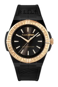Plein Sport Unisex Uhr Analog Quarz LASERSTRIKE Schwarz PSFGA0726 Silikon